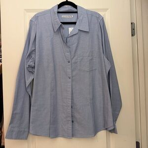 Abercrombie & Fitch Light Blue Women's Button-Down Shirt
